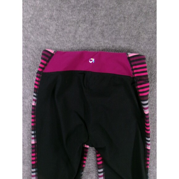 GAP Fit Pants Women Small Purple Striped Athleisure Workout Causal Preppy - Picture 10 of 13